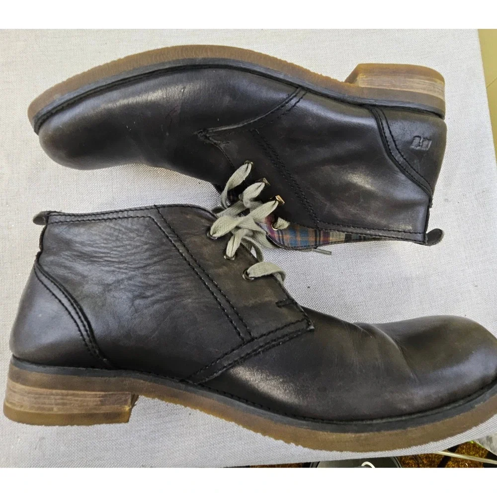 Bed Stu Draco Chukka Boots Leather Lace Up Ankle‎ Mens 12.5 Brown Distressed